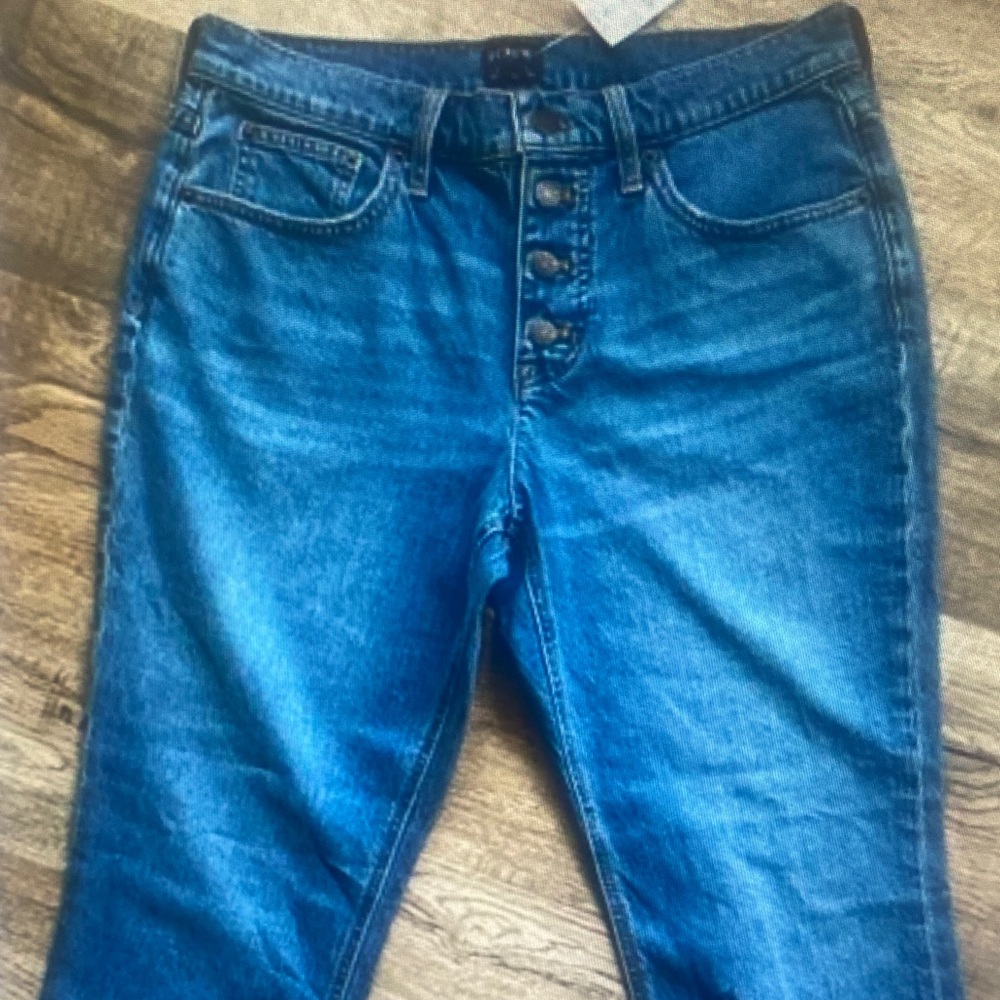 J Crew Mid Rise Flare Crop 29 NWT
